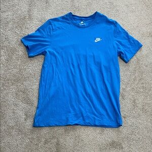 Nike Royal Blue Short Sleeve Crew Tee with White Swoosh